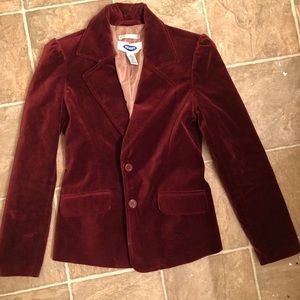 XS Old Navy velvet blazer
